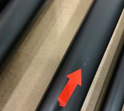 Open Box: Standard Modern Hardware Double Rod with Hidden Connection Bracket (60"-108", 1.25" Diam) - Matte Black