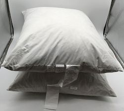 Open Box: Perfect Puff King Lounger Pillow Insert, Feather Fill, Set of 2