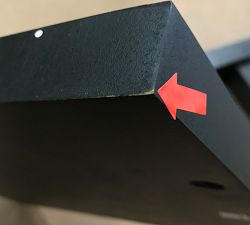 Open Box: Reed Rectangular End Table (20") - Warm Black