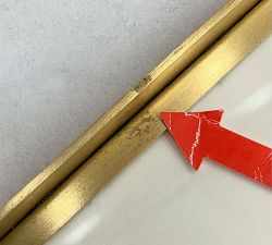 Open Box: Stowe Modern Metal Frame (25"Sq, 8"x10" Opening) - Brass
