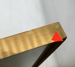 Open Box: Stowe Modern Metal Frame (25"Sq, 8"x10" Opening) - Brass