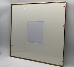 Open Box: Stowe Modern Metal Frame (25"Sq, 8"x10" Opening) - Brass