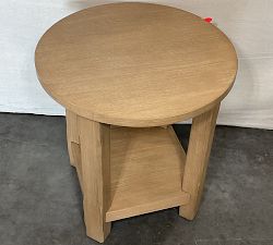 Open Box: Benchwright Round End Table - Seadrift