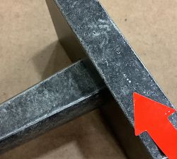 Open Box: Cast Iron Curtain Rod &amp; Wall Bracket (60"-108", 0.75" Diam) - Cast Iron Pewter