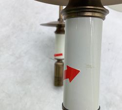 Open Box: Hayden Metal Double Sconce (16") - Vintage Brass