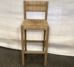 Open Box: Malibu Woven Bar Stool (30") - Honey
