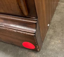 Open Box: Printer's Modular Glass Door Cabinet (16") - Tuscan Chestnut