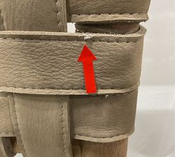 Open Box: Skylar Counter Stool (26") - Performance Rustic Linen Parchment Nubuck Sand, Seadrift