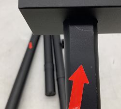 Open Box: Standard Curtain Rod &amp; Wall Brackets (28"-48", 1.50"Diam.) - Matte Black