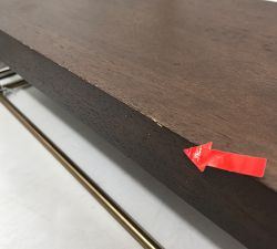 Open Box: Summerville Reversible Rail Ledge (36") - Antique Brown/Brass