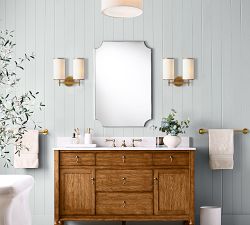 Linen Drum Flush Mount (12"-18")