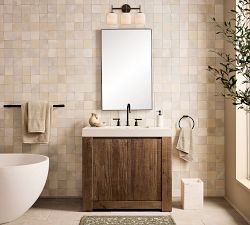 Cooper Milk Glass Triple Sconce (17")