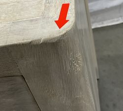 Open Box: Aptos Nightstand (24") - Sandwash, Brass