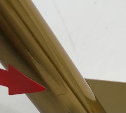 Open Box: Everson Glass Shelf (24") - Vintage Brass