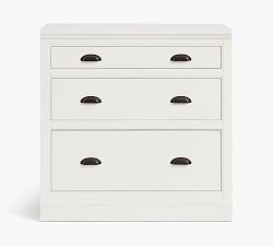 Open Box: Aubrey 3-Drawer Storage Cabinet (36") - Dutch White