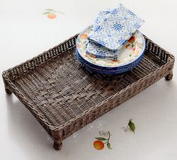 Mark D. Sikes Footed Woven Tray