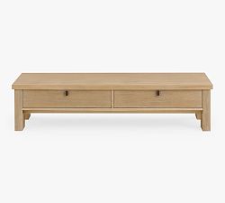 Open Box: Modern Farmhouse Rectangular Coffee Table (64") - Fog