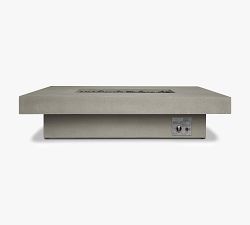 Chrisley Concrete Low Rectangular Propane Fire Pit Table (60")