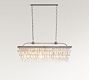 Clarissa Rectangular Crystal Chandelier (30"-40")