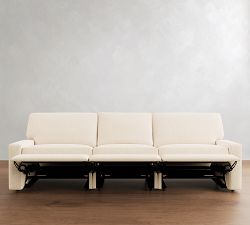 PB Comfort Square Arm Power Reclining Storage Sofa (78"-138")