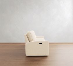 PB Comfort Square Arm Power Reclining Storage Sofa (78"-138")