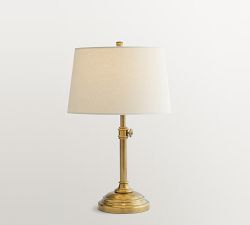 Chelsea Metal Adjustable USB Table Lamp (28"-32")