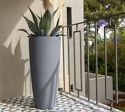 Lightweight Tall Tapered Cylinder Ficonstone Planters