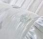 LoveShackFancy Blue Embellished Rosette Bolster