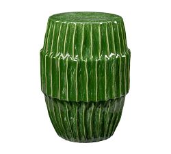 Parcel Ceramic Round Outdoor Side Table (16")
