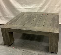 Open Box: Rockport Square Outdoor Coffee Table (42") - Faux Wood Gray