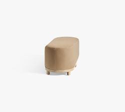 Jake Leather Wood Base Bench (32"-56")