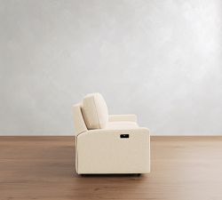 PB Comfort Square Arm Power Reclining Sofa (86")