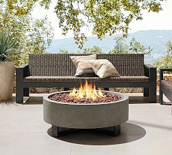 Elmwood Concrete Round Propane Fire Pit (40")