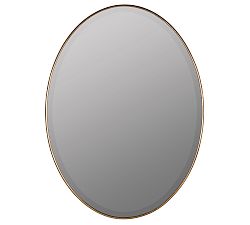 Open Box: Cove Oval Wall Mirror, 24"W x 36"H - Gold