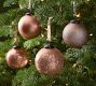 LoveShackFancy Antique Rose Gold &amp; Glitter Ornament - Set of 4