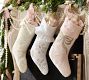 LoveShackFancy Velvet Floral Quilted Stocking