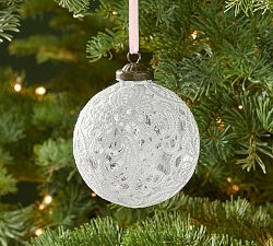 LoveShackFancy Lace Ball Ornament - Set of 4