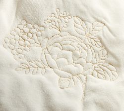 LoveShackFancy Velvet Floral Quilted Stocking