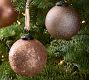 LoveShackFancy Antique Rose Gold &amp; Glitter Ornament - Set of 4