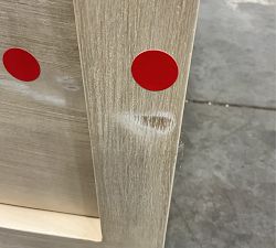Open Box: Cayman Wide Nightstand without Glass Top (33") - Biscotti