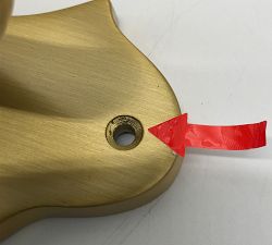 Open Box: Oversized Wall Hook (13") - Brass