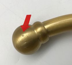 Open Box: Oversized Wall Hook (13") - Brass