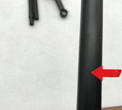 Open Box: Standard Curtain Rod &amp; Wall Bracket (28"-48", 0.75"Diam) - Matte Black