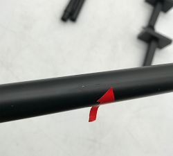 Open Box: Standard Curtain Rod &amp; Wall Bracket (28"-48", 0.75"Diam) - Matte Black