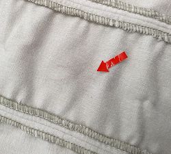 Open Box: York Square Sofa Arm Cover Only - Rustic Chenille Ivory