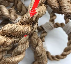 Open Box: Rope Wall Art, Rectangle - Lacquered Matte