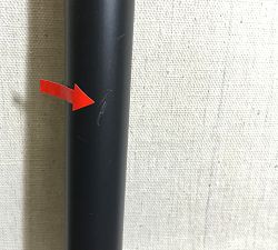 Open Box: Somorset Hidden Connection Room Darkening Curtain Rod (60"-108", 1.25"Diam) - Satin Iron