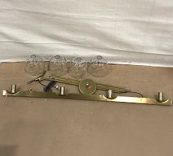 Open Box: Chamberlin Metal Linear Chandelier (48") - Tumbled Brass