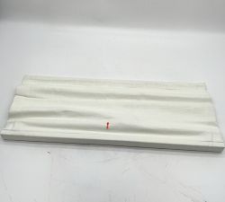 Open Box: Emery Linen Cordless Roman Blackout Shade (34"W x 48"L) - White
