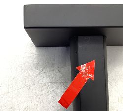 Open Box: Standard Oversized Hardware Curtain Rod (28"-48", 1.50" Diam) - Matte Black